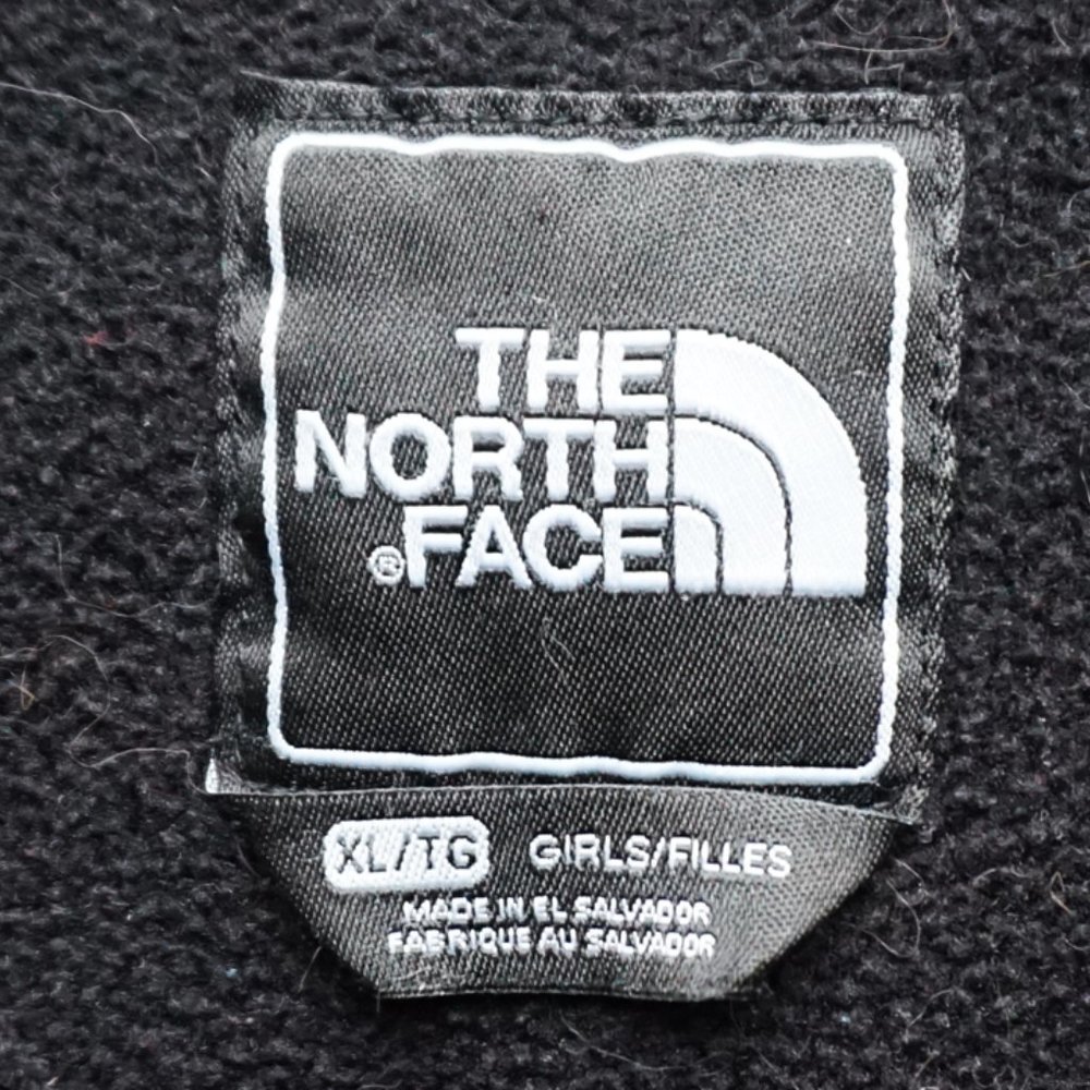 The North Face Black Denali Fleece Jacket VGUC Size Girls XL - Picture 3 of 3